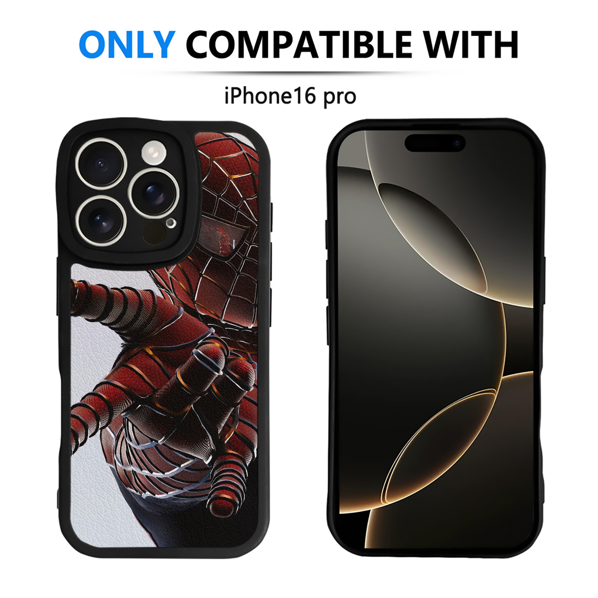 Spider Man スパイダーマン 【iPhone 16シリーズ対応】シリコンスマホケース（レザー調） 材質：シリコン